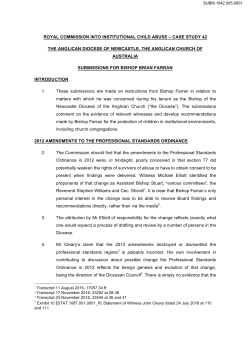 Case Study 42 - Royal Commission into Institutional Responses to