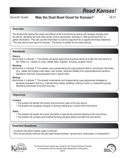 Lesson plan - Kansas Historical Society