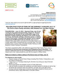 Press Release  - Mural Arts Philadelphia