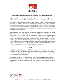 Supply Chain - Information Sharing and Analysis Center