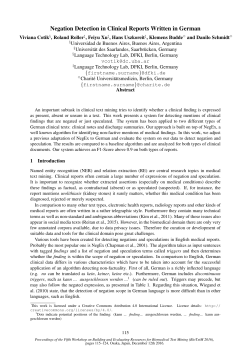 Negation Detection in Clinical Reports Written in German