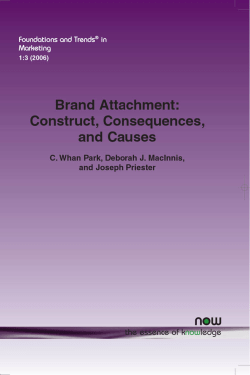 Brand Attachment: Constructs, Consequences