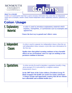 A colon is used to introduce explanatory material which explains