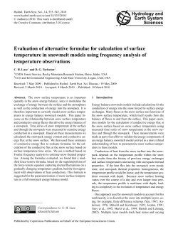 Evaluation of alternative formulae for calculation of surface