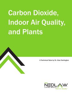 Carbon Dioxide, Indoor Air Quality, and Plants