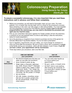 CoLyte or GaviLyte general instructions (DSA)
