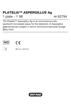 PLATELIA&trade; ASPERGILLUS Ag - Bio-Rad