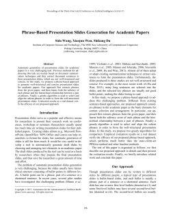 Phrase-Based Presentation Slides Generation for Academic Papers