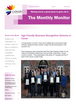 May 2016 - Age Friendly Ireland