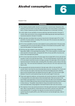 2012: Chapter 6, Alcohol consumption []