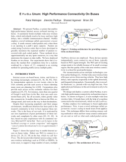 E PluriBus Unum: High Performance Connectivity On Buses