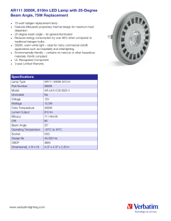 AR111 3000K, 810lm LED Lamp with 25-Degree Beam