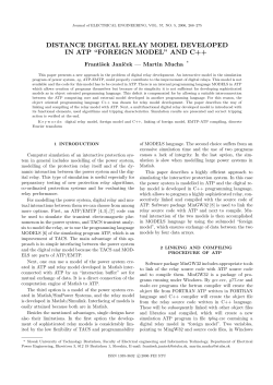 distance digital relay model developed in atp