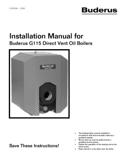 Installation Manual For