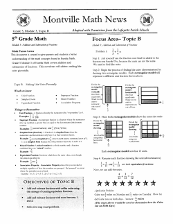 Topic B - Montville Public Schools