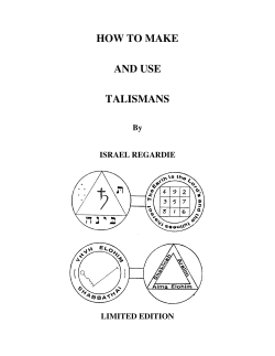 how to make and use talismans