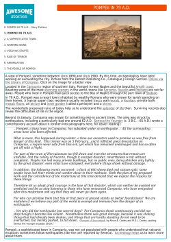 POMPEII IN 79 A.D.