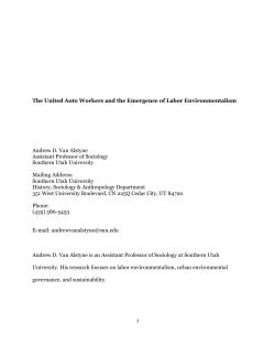 Labor Environmentalism - Open Science Framework