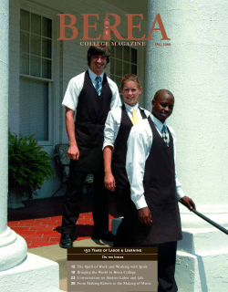 Fall 2005 - Berea College