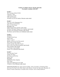 Grades 2-12 Major Literary Works and Units Providence Academy