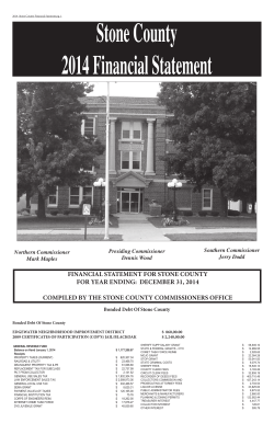 financial statement for stone county for year ending: december 31