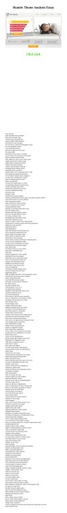Hamlet Theme Analysis Essay