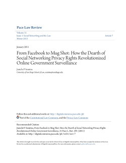 From Facebook to Mug Shot: How the Dearth of Social Networking