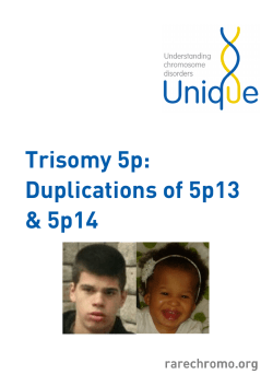 5p Trisomy Duplications of 5p13 and 5p14