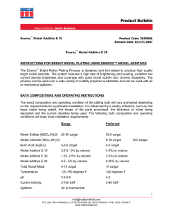 Product Bulletin - Hubbard