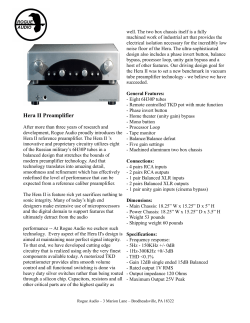 Hera II Preamplifier