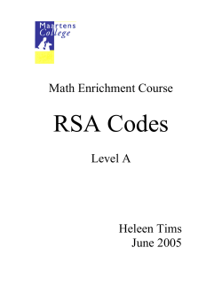 Course RSA