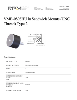 Sandwich Mounts (UNC Thread) Type 2 | VMB