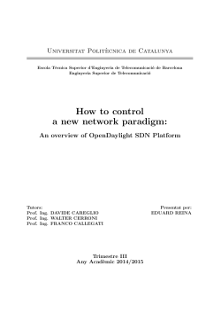 How to control a new network paradigm