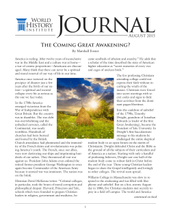 The Coming Great Awakening?