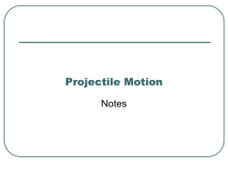 Projectile Motion
