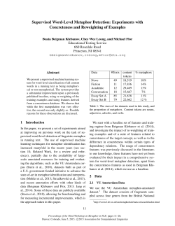Supervised Word-Level Metaphor Detection