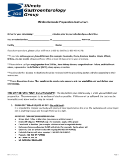 IGG Miralax Gatorade Prep