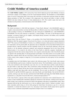 Cr&eacute;dit Mobilier of America scandal