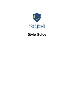 Style Guide - University of Toledo