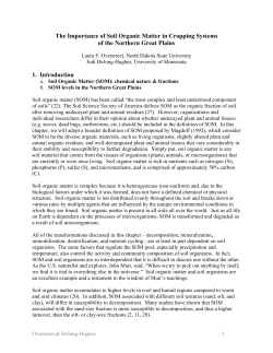 The Importance of Soil Organic Matter in Cropping Systems of the