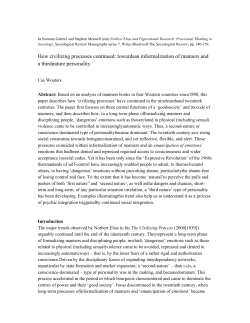 How civilizing processes continued