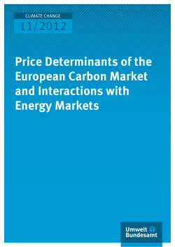 Price Determinants of the European Carbon Market and Interactions