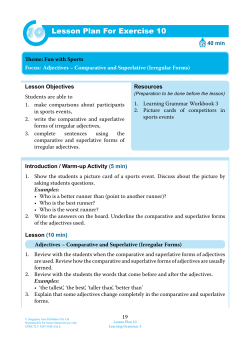 Lesson Plan For Exercise 10