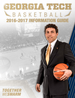 2015 GEORGIA TECH MEN`S BASKETBALL MEDIA ALMANAC