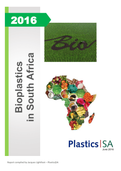 Bioplastics in South Africa 2016