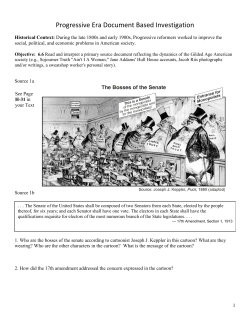 Progressive Era Document Based Investigation