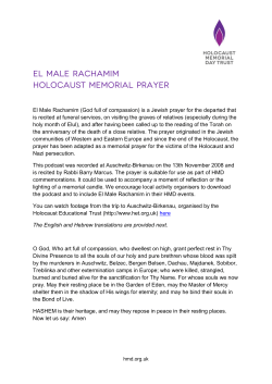 El Male Rachamim - Holocaust Memorial Day Trust