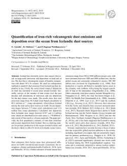 Quantification of iron-rich volcanogenic dust