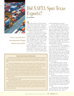 Did NAFTA Spur Texas Exports?