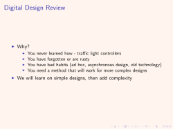 Digital Design Review